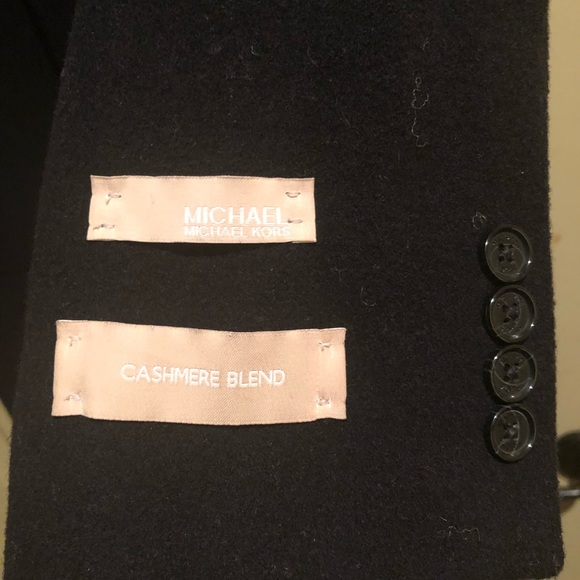 Micheal Kors Cashmere Men’s Coat Black - Picture 1 of 5